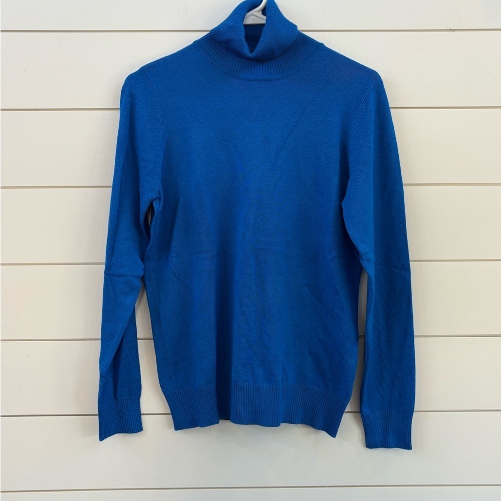 Joseph A Vibrant Blue Cowl Neck Sweater